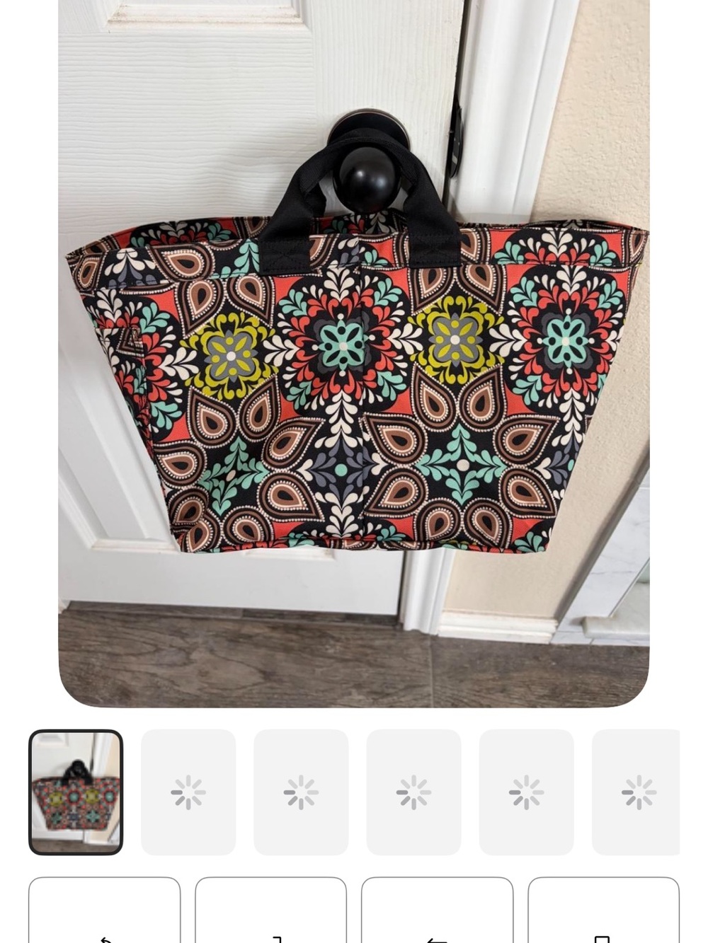 Vera Bradley Lighten Up Small Market Tote Bag - Sierra Pattern